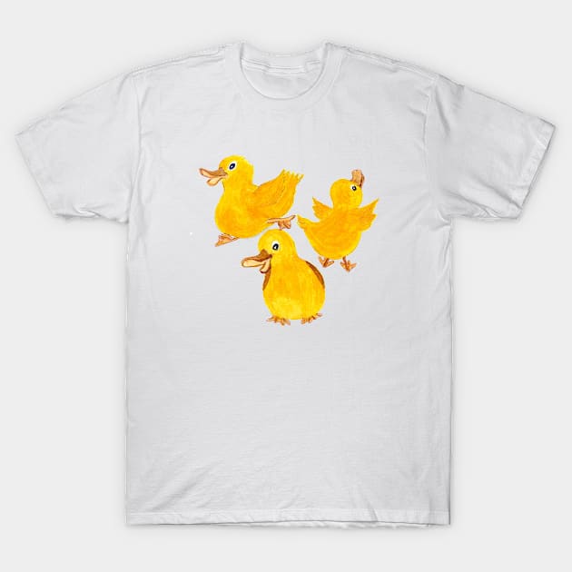 Three Little Ducks T-Shirt by DesigningJudy